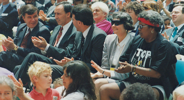 Paul Keating at the launch of the Year of the Indigenous Person at Redfern Park
